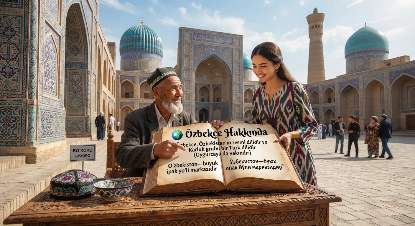 Özbekçe öğrenmeye başlayan biri