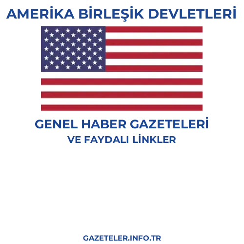 Amerika Birleşik Devletleri Genel Haber Gazeteleri - Popüler gazetelerin kapakları