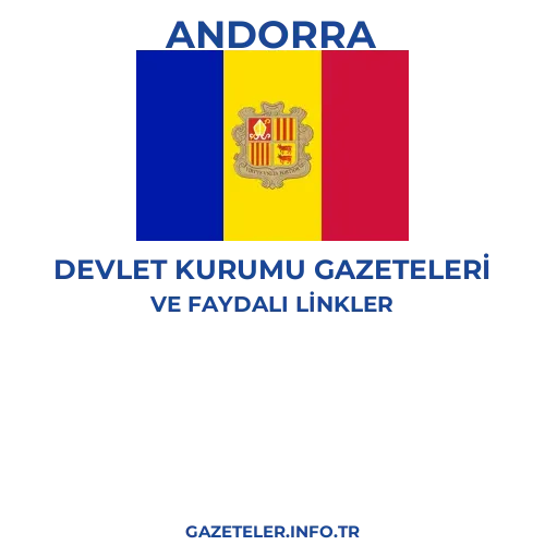 Andorra Devlet Kurumu Gazeteleri - Popüler gazetelerin kapakları