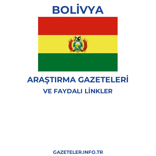 Bolivya Araştırma Gazeteleri - Popüler gazetelerin kapakları