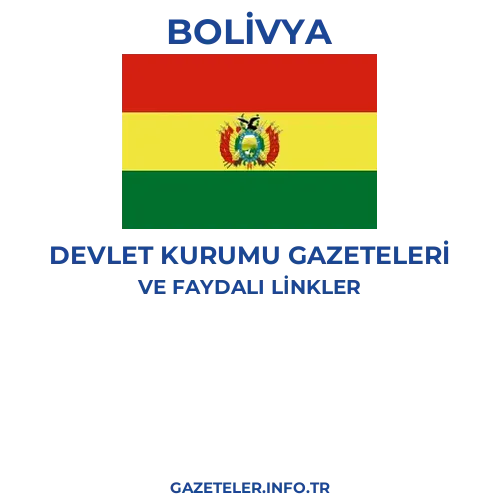 Bolivya Devlet Kurumu Gazeteleri - Popüler gazetelerin kapakları