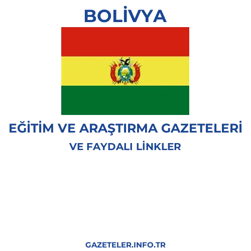 Bolivya Eğitim Ve Araştırma Gazeteleri - Popüler gazetelerin kapakları