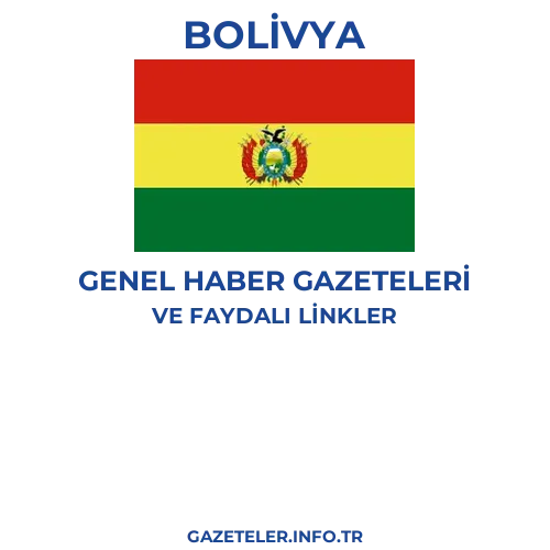 Bolivya Genel Haber Gazeteleri - Popüler gazetelerin kapakları