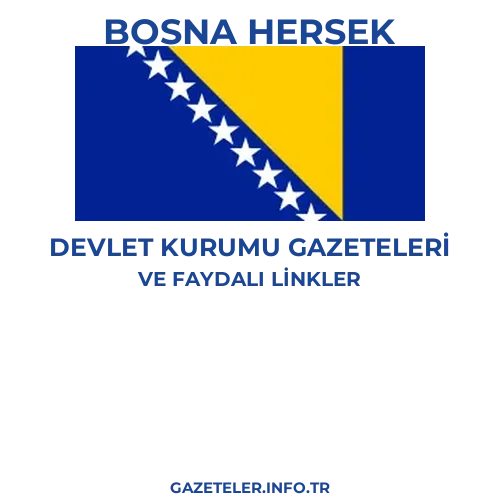 Bosna Hersek Devlet Kurumu Gazeteleri - Popüler gazetelerin kapakları