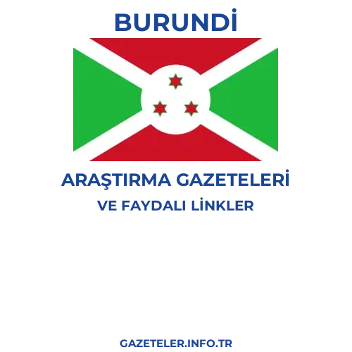 Burundi Araştırma Gazeteleri - Popüler gazetelerin kapakları