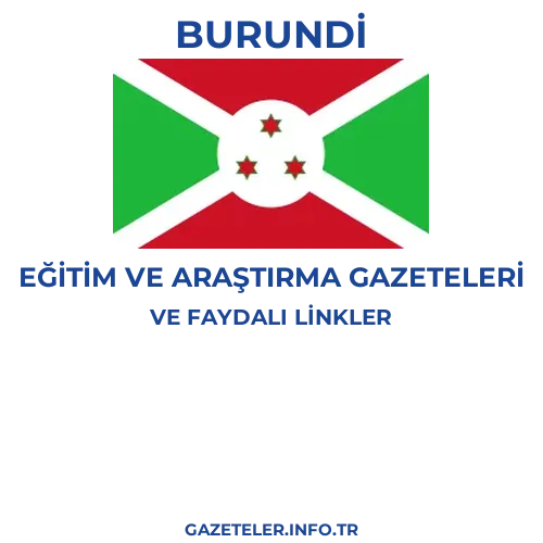 Burundi Eğitim Ve Araştırma Gazeteleri - Popüler gazetelerin kapakları