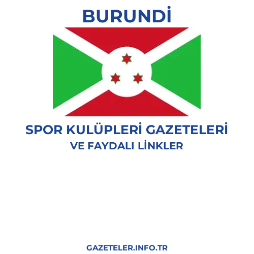 Burundi Spor Kulupleri Gazeteleri - Popüler gazetelerin kapakları