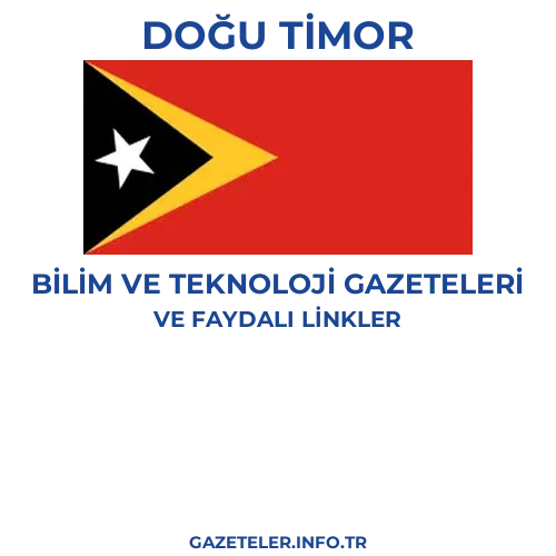 Doğu Timor Bilim Ve Teknoloji Gazeteleri - Popüler gazetelerin kapakları