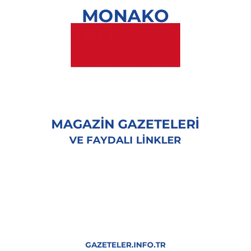 Monako Magazin Gazeteleri - Popüler gazetelerin kapakları