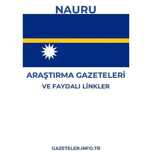 Nauru Araştırma Gazeteleri - Popüler gazetelerin kapakları