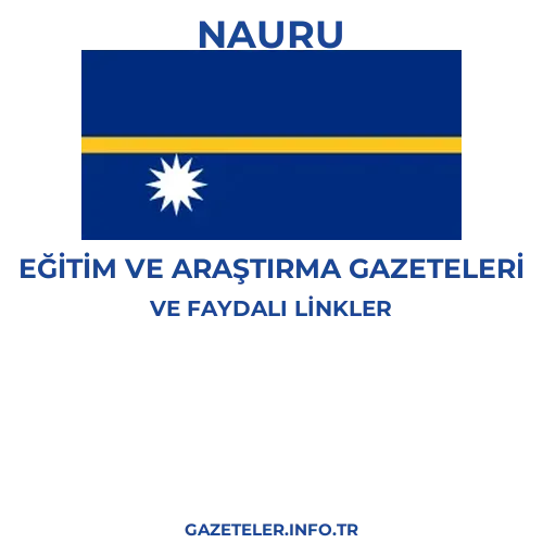 Nauru Eğitim Ve Araştırma Gazeteleri - Popüler gazetelerin kapakları