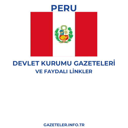 Peru Devlet Kurumu Gazeteleri - Popüler gazetelerin kapakları