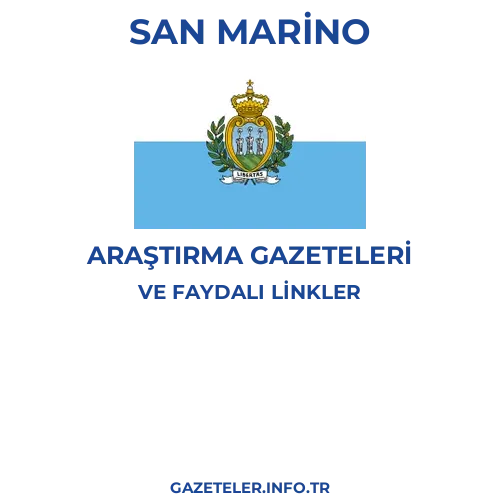 San Marino Araştırma Gazeteleri - Popüler gazetelerin kapakları