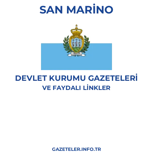 San Marino Devlet Kurumu Gazeteleri - Popüler gazetelerin kapakları