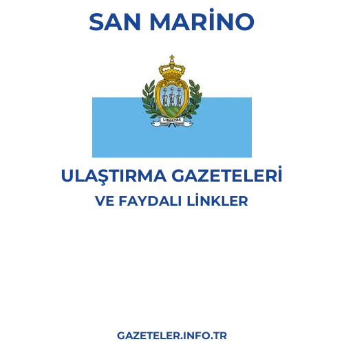 San Marino Ulaştırma Gazeteleri - Popüler gazetelerin kapakları