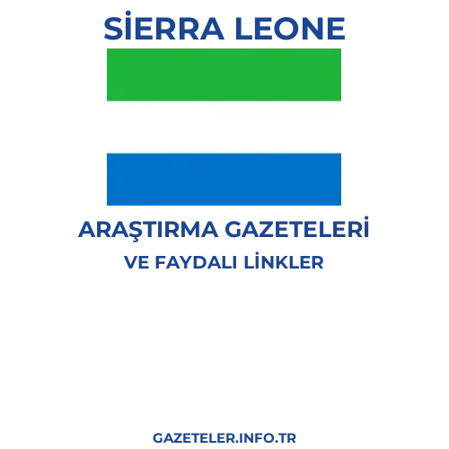 Sierra Leone Araştırma Gazeteleri - Popüler gazetelerin kapakları