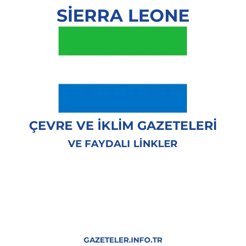 Sierra Leone Çevre Ve Iklim Gazeteleri - Popüler gazetelerin kapakları