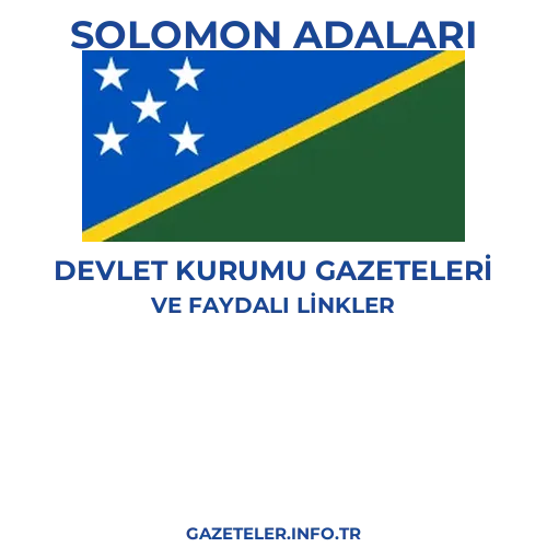 Solomon Adaları Devlet Kurumu Gazeteleri - Popüler gazetelerin kapakları