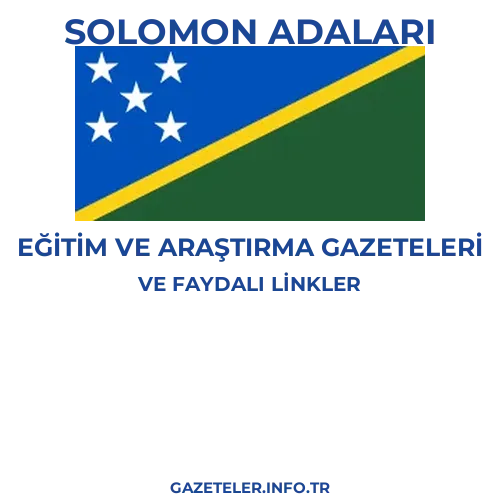 Solomon Adaları Eğitim Ve Araştırma Gazeteleri - Popüler gazetelerin kapakları