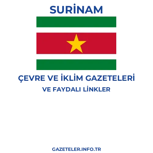 Surinam Çevre Ve Iklim Gazeteleri - Popüler gazetelerin kapakları