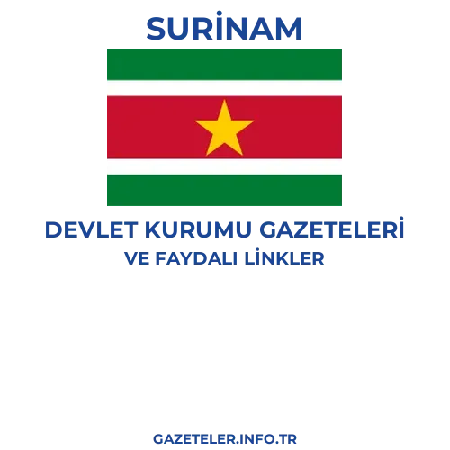 Surinam Devlet Kurumu Gazeteleri - Popüler gazetelerin kapakları