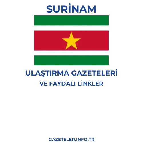 Surinam Ulaştırma Gazeteleri - Popüler gazetelerin kapakları