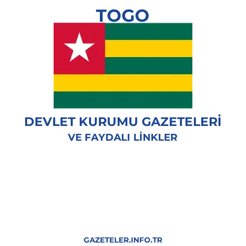 Togo Devlet Kurumu Gazeteleri - Popüler gazetelerin kapakları